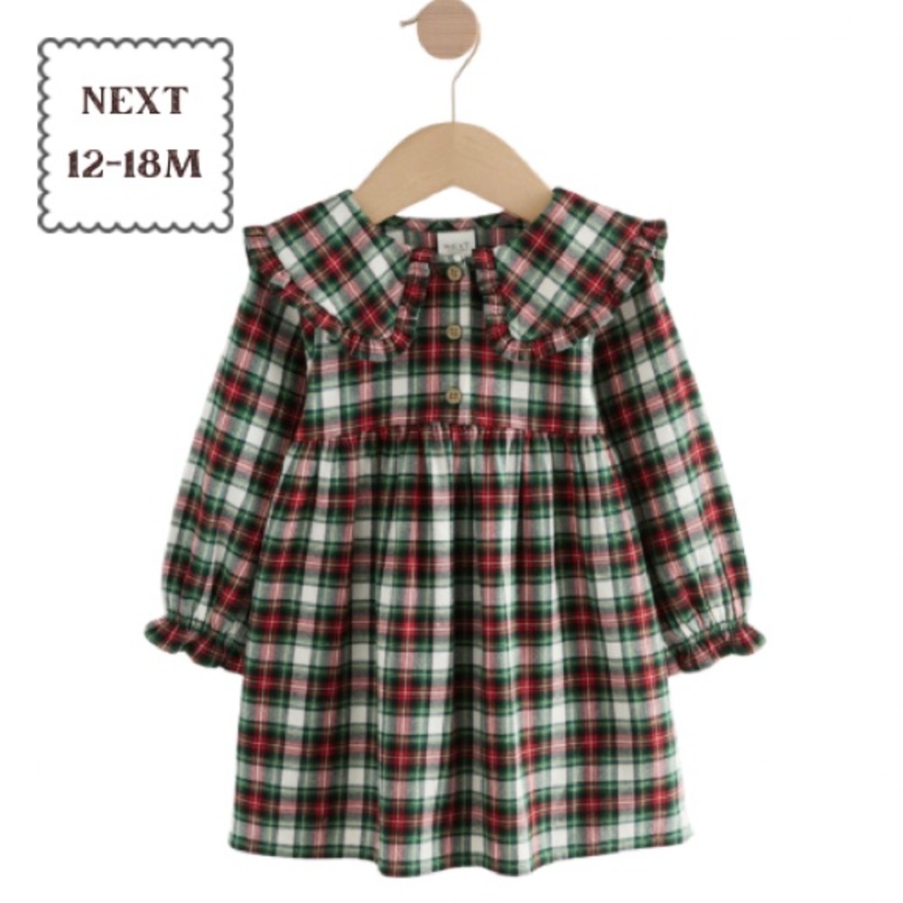 NEXT Baby Plaid Dress 12–18 Months